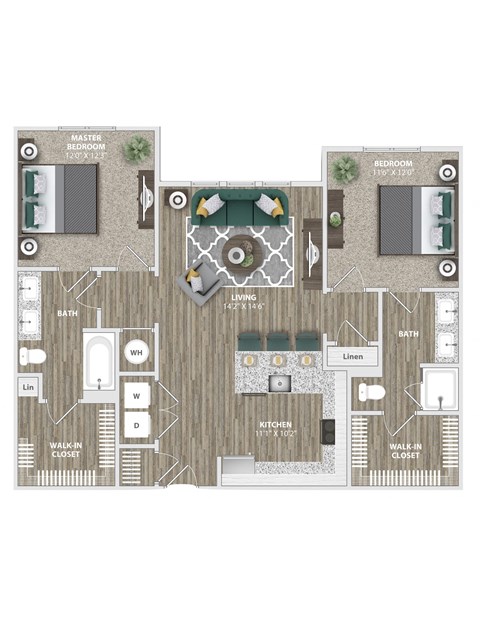 a floor plan of a home